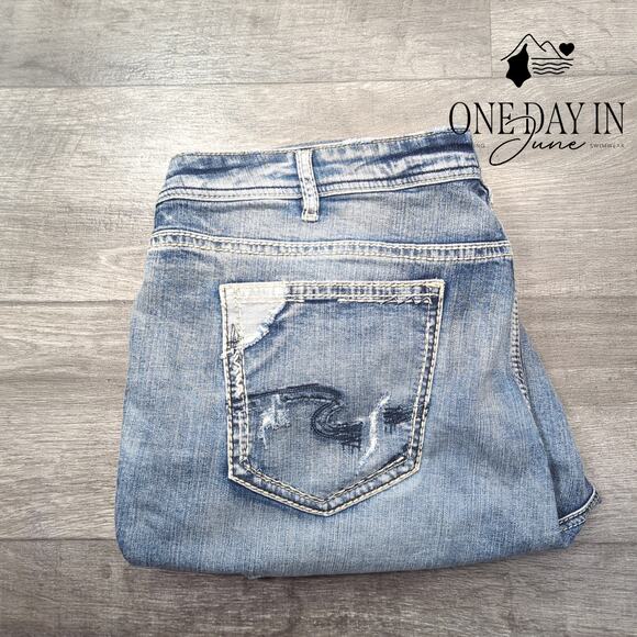 Silver Jeans Co Plus Size Suki Capri Jeans Size 24 - Picture 6 of 6